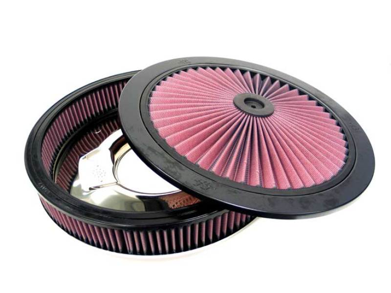 K&N X-Stream Round Custom Top Assembly Filter - Red 12in ID 5.125in Inlet Dia 2.313in Height thumbnail 3
