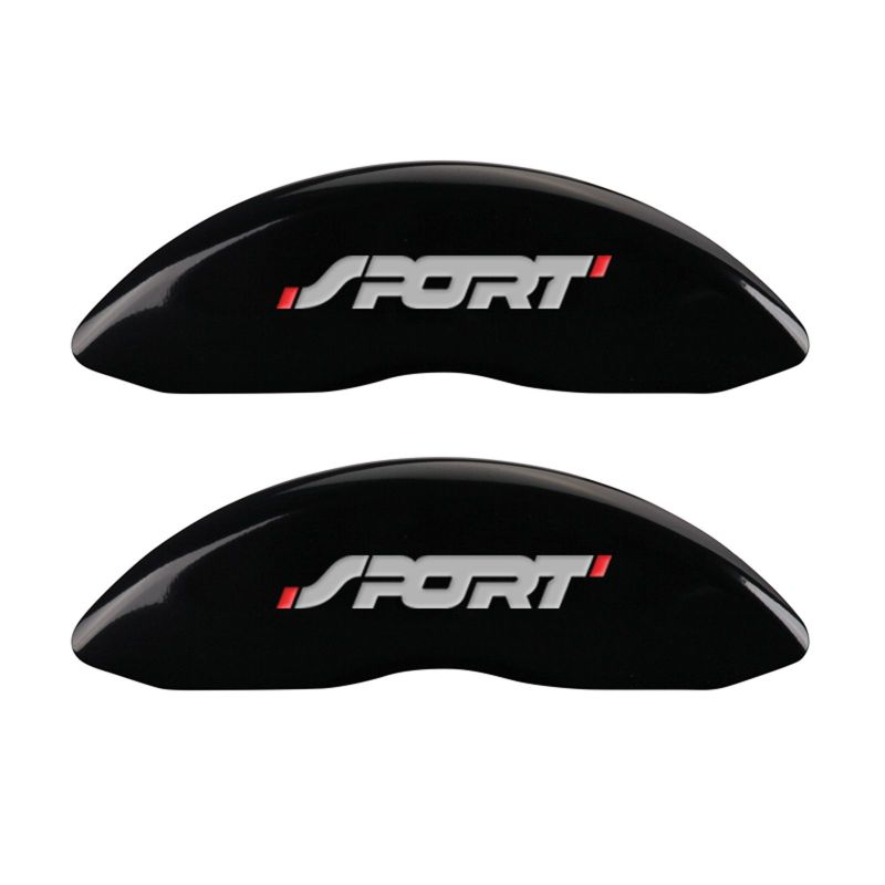 MGP 4 Caliper Covers Engraved Front & Rear No bolts/Sport Black finish silver ch thumbnail 4