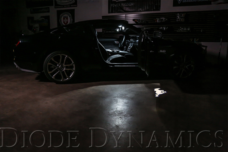 Diode Dynamics 18-19 Mustang Stage 1 Mustang Interior LED Light Kit - Cool - White thumbnail 9