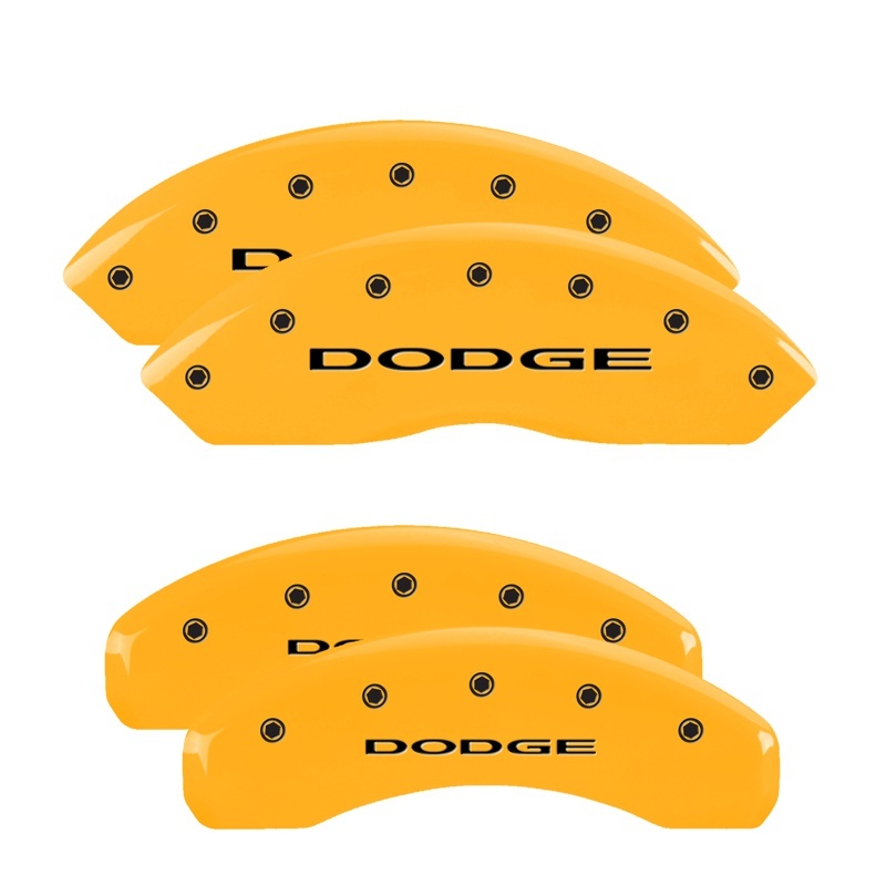 MGP 2 Caliper Covers Engraved Front MGP Yellow Finish Black Char 1998 Chevrolet Express 2500 thumbnail 6