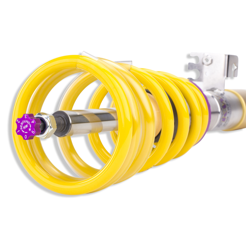 KW Variant 3 Coilover Kits 352200AC Kits, 3, 0.8 - 2.0 in. Lowered Front, 1.2 - 2.0 in. Lowered Rear, Shocks, Yellow Powdercoated Springs, BMW, Kit thumbnail 8