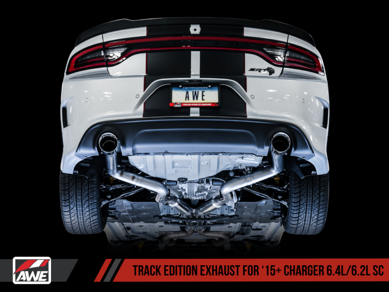 AWE Tuning 2015+ Dodge Charger 6.4L/6.2L Supercharged Track Edition Exhaust - Chrome Silver Tips thumbnail 5