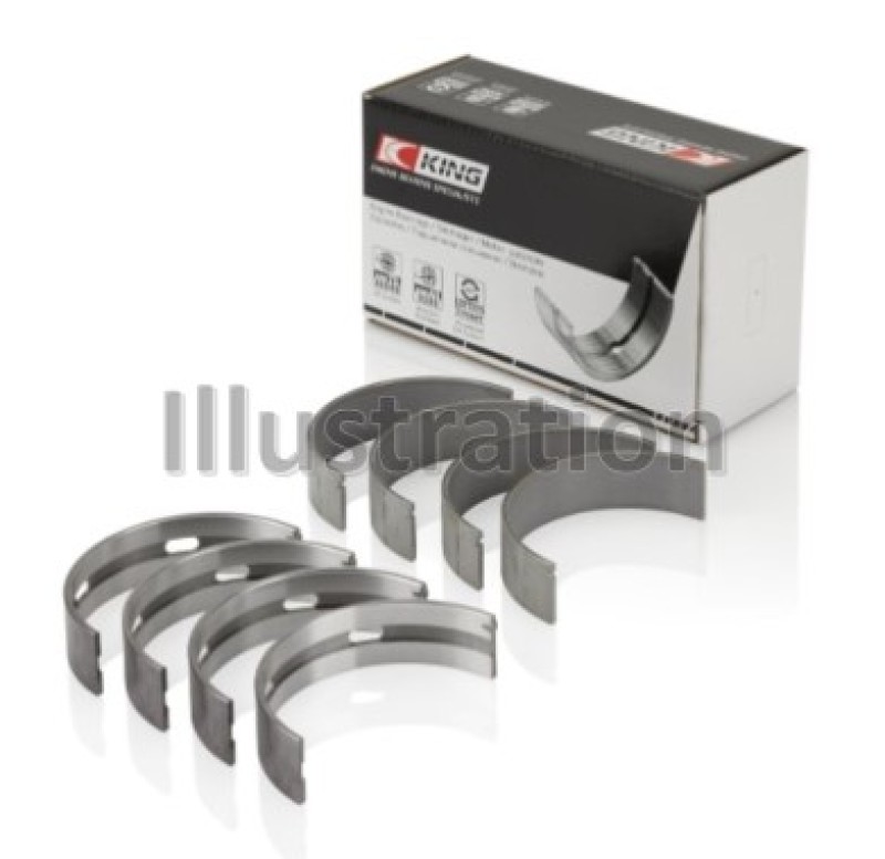 King Nissan VQ20DE, VQ25DD, VQ30DE/DD/DET, VQ35DE (Size Standard) Crankshaft Main Bearing (Set of 4) thumbnail 5