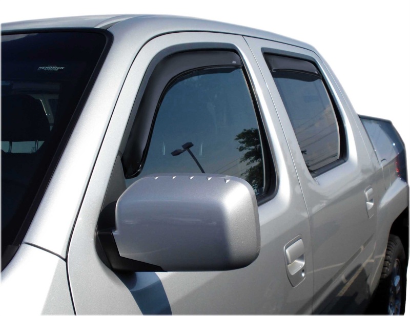 AVS 06-14 Honda Ridgeline Ventvisor In-Channel Front & Rear Window Deflectors 4pc - Smoke thumbnail 3