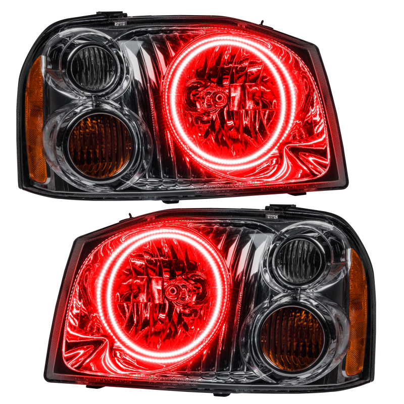 Oracle Lighting 01-04 Nissan Frontier Pre-Assembled LED Halo Headlights -Red thumbnail 2