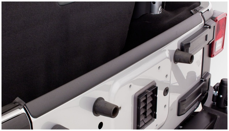 Bushwacker 07-18 Jeep Wrangler Trail Armor Hood and Tailgate Protector Excl Power Dome Hood - Black thumbnail 5