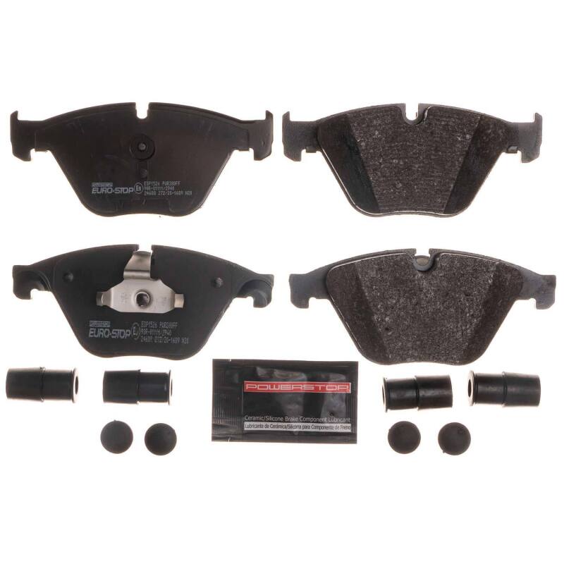 Power Stop 12-16 BMW ActiveHybrid 5 Euro-Stop ECE-R90 Front Brake Pads