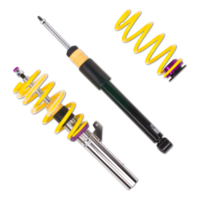 KW Street Comfort Coilover Kits 18081028 Kits, Comfort, 0.8 - 2.0 in. Lowered Front, 0.8 - 1.8 in. Lowered Rear, Natural/Black Shocks, Yellow Springs, Audi, Volkswagen, Kit thumbnail 7