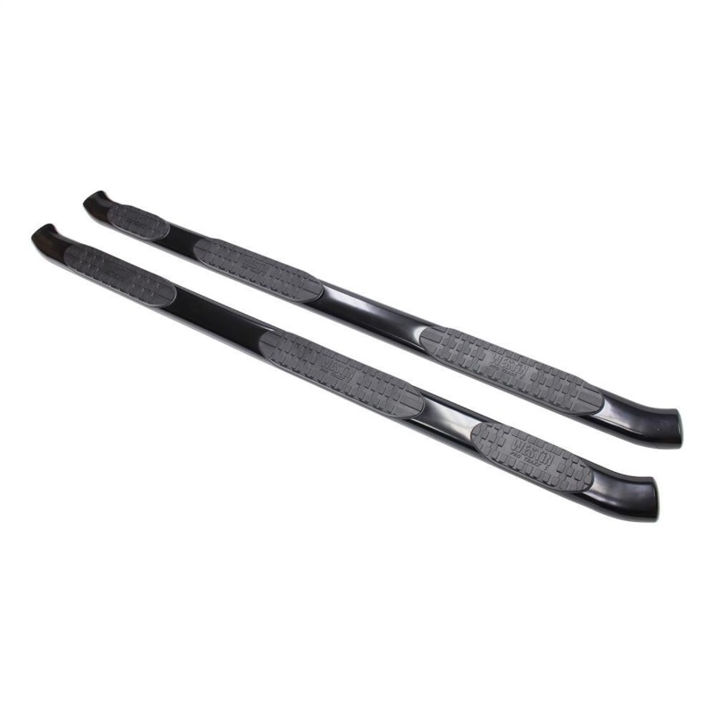 Westin 2007-2018 Chevy Silverado 2500/3500 Crew Cab PRO TRAXX 5 WTW Oval Nerf Step Bars - Black thumbnail 3