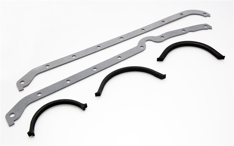 Cometic Chevy Gen1 Small Block V8 .094in Fiber Oil Pan Gasket Kit Left Side Thick & Thin Front Seals