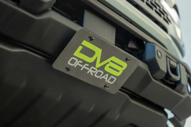 DV8 Offroad 2021 Ford Bronco Capable Bumper Slanted Front License Plate Mount thumbnail 9