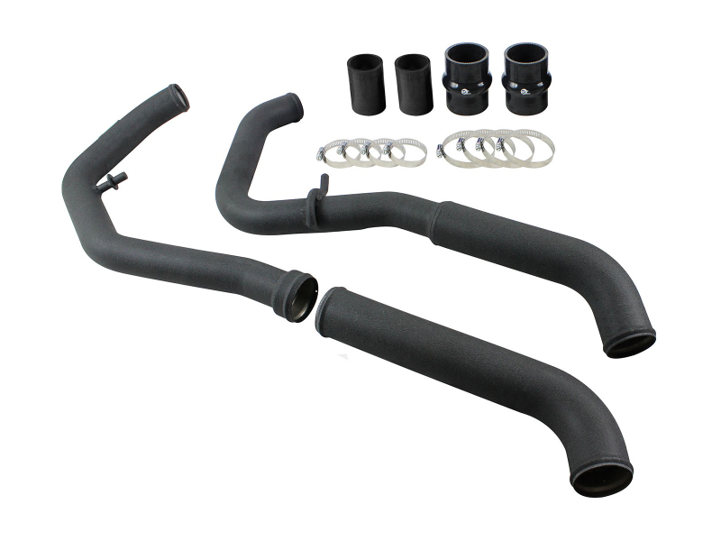 BladeRunner 3 IN Aluminum Hot Charge Pipe Black