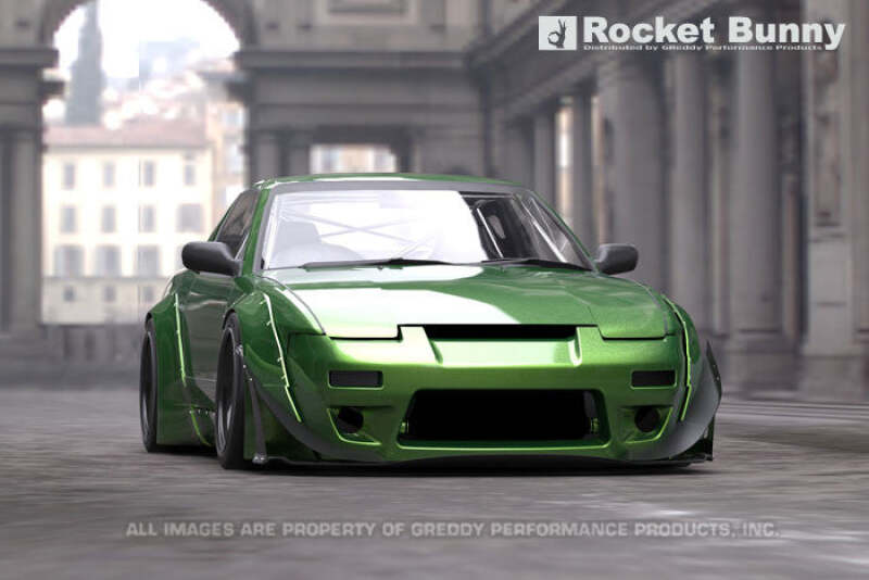 GReddy 89-93 Nissan 240SX Full Rocket Bunny 180/240SX Wide Body Aero Kit w/ Wing thumbnail 6