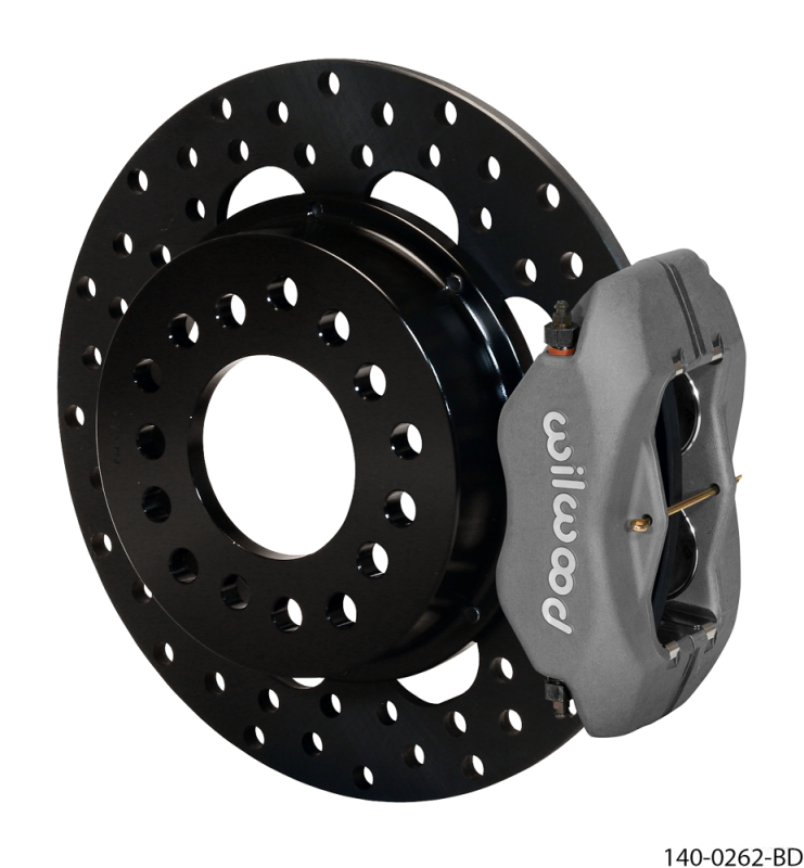Wilwood Forged Dynalite Rear Drag Kit Drilled Rotor Mopar-Dana 2.36in Offset thumbnail 2