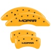MGP 4 Caliper Covers Engraved Front & Rear MOPAR Yellow finish black ch thumbnail 8