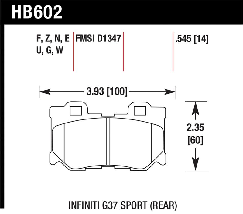 HAWK DTC-60 Brake Pad Sets