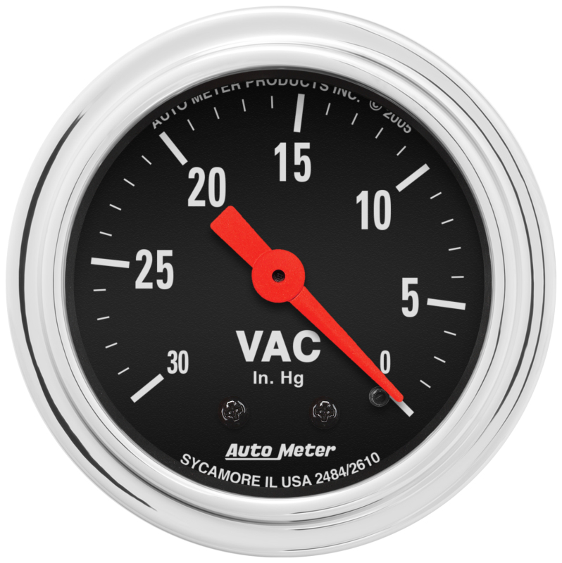 AutoMeter Gauge Vacuum 2-1/16in. 30Inhg Mechanical Traditional Chrome thumbnail 4