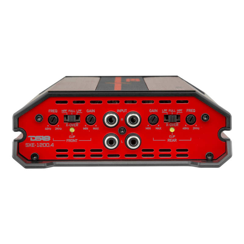 DS18 4-Channel SXE Amplifier Class A|B 2x 200/4ohm Bridge 4 x 100/2ohm 4 x 60/4ohm Watts RMS- Red