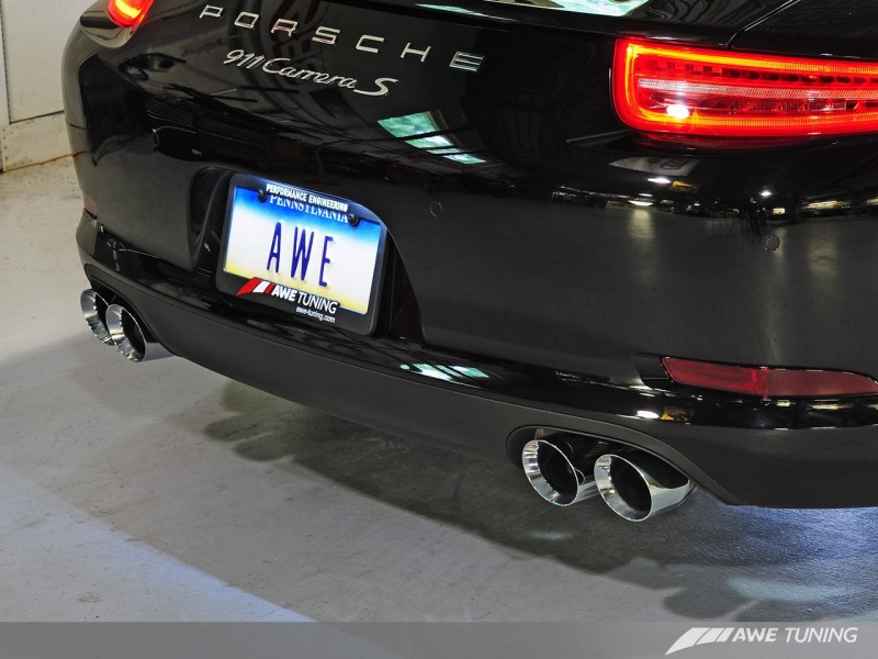 AWE Tuning Porsche 991 SwitchPath Exhaust for Non-PSE Cars Chrome Silver Tips thumbnail 5