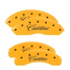 MGP 4 Caliper Covers Engraved F & R Cursive/Cadillac Yellow Finish Black Char 2007 Cadillac DTS thumbnail 8