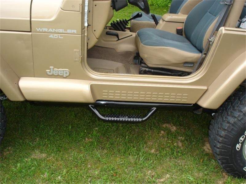 N-Fab Nerf Step 97-06 Jeep Wrangler TJ/BJ 2 Door All - Gloss Black - W2W - SRW - 3in thumbnail 2