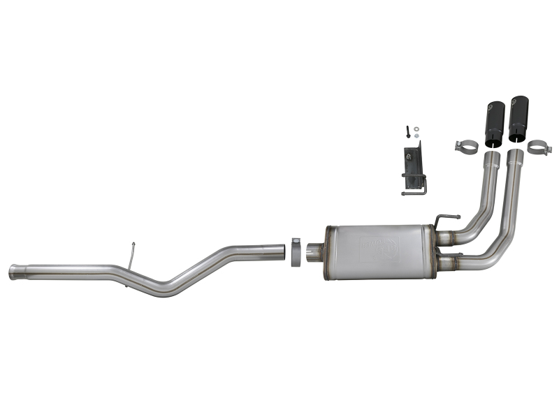 aFe Rebel Series 3in to 2.5in 409 SS Cat-Back Exhaust w/ Black Tips 09-18 GM Silverado/Sierra 5.4L thumbnail 7