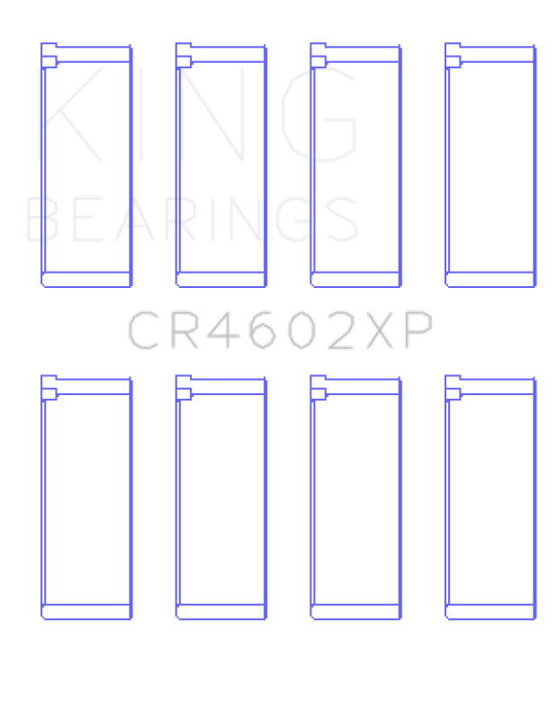 King Engine Bearings Peugeot 1.9L/2.0L Xu9 Xu10 (Size +0.25mm) Connecting Rod Bearing Set thumbnail 3