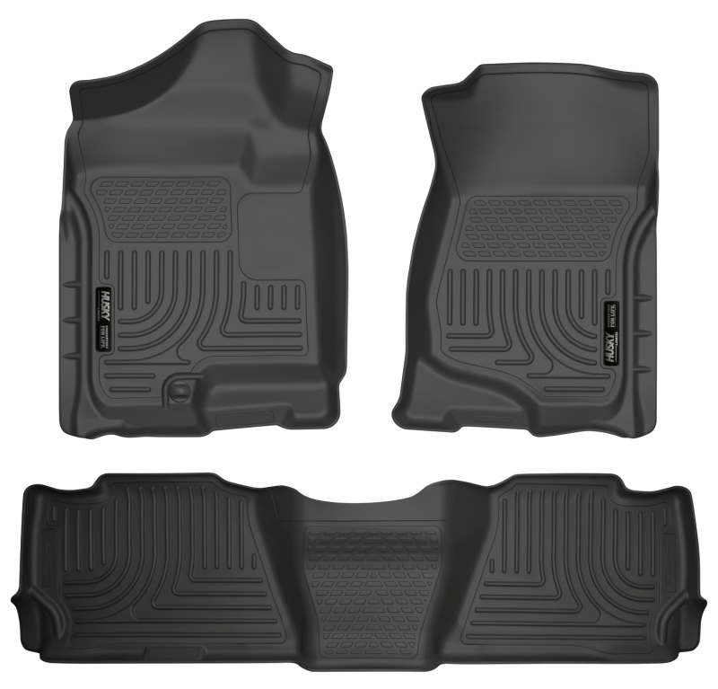 Husky Liners 07-13 GM Escalade ESV/Avalanche/Suburban WeatherBeater Black Front/2nd Row Floor Liners thumbnail 5
