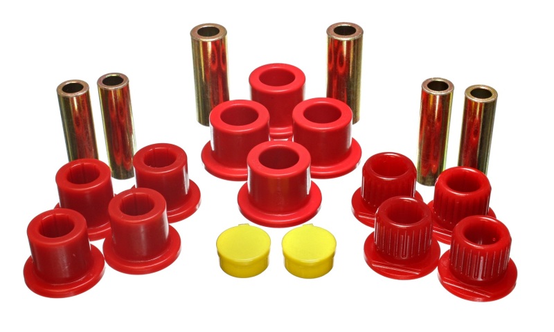 Energy Suspension Rear Leaf Spring Bushing Set - Red thumbnail 4