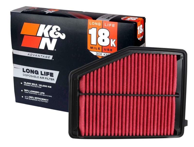 K&N 12-15 Honda Civic L4-1.8L F/I Advantage Air Filter thumbnail 3