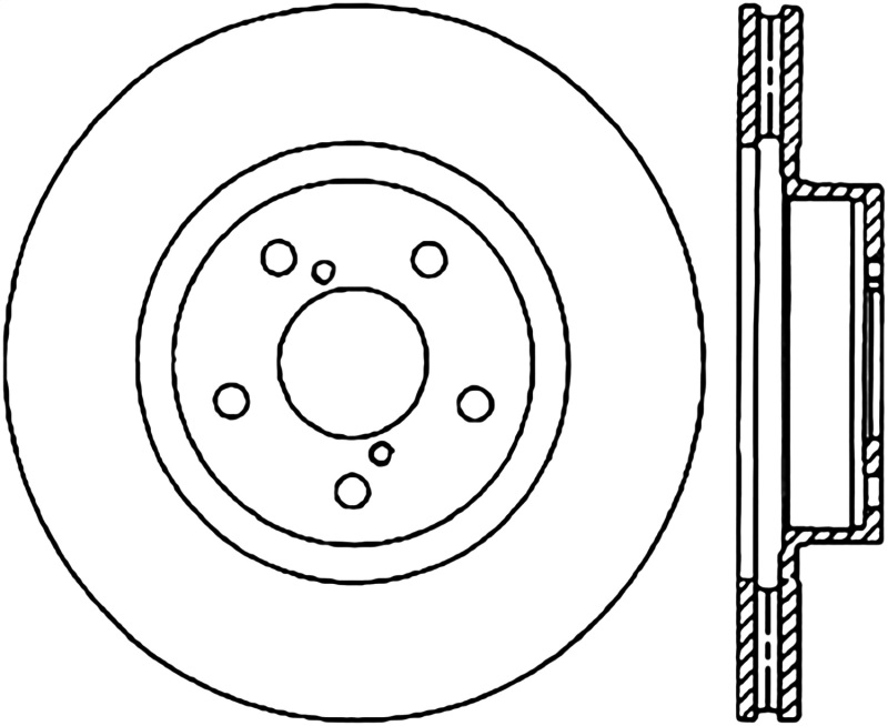 StopTech 05-10 Subaru Impreza WRX/STi Slotted & Drilled Right Front Rotor thumbnail 4