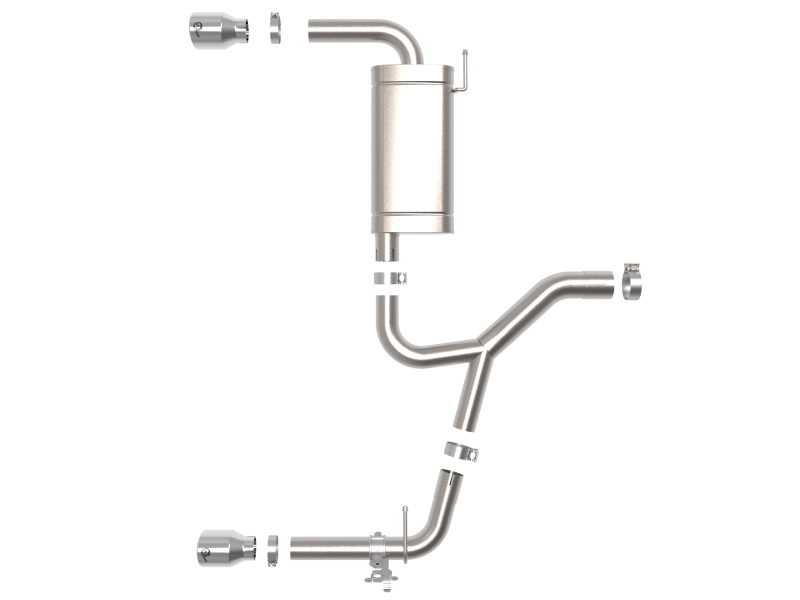 aFe 15-21 BMW X1 F48 L4 2.0L (t) MACH Force-Xp 3 to 2-1/2 IN SS Axle-Back Exhaust w/Polished Tip thumbnail 8