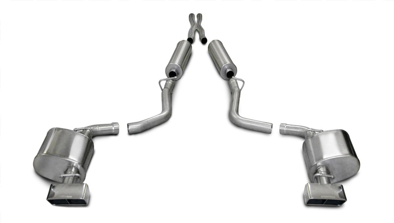Corsa 2009-2010 Dodge Challenger R/T 5.7L V8 Auto Polished Xtreme Cat-Back Exhaust thumbnail 7