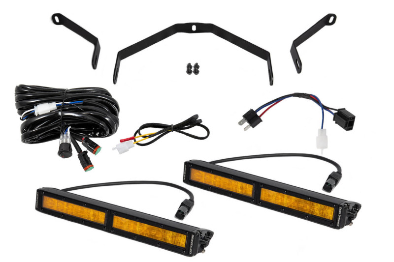 Diode Dynamics 14-21 Toyota Tundra SS12 Driving Light Kit - Amber Wide thumbnail 3