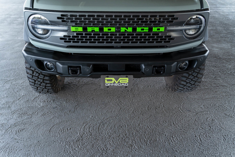 DV8 Offroad 21-23 Ford Bronco Capable Bumper Front License Plate Mount thumbnail 3