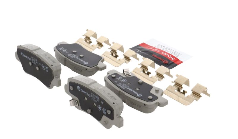 Brembo OE 2017 Hyundai Elantra/18-22 Ioniq/18-19 Sonata/16-17 Veloster Ceramic Brake Pad - Rear thumbnail 9