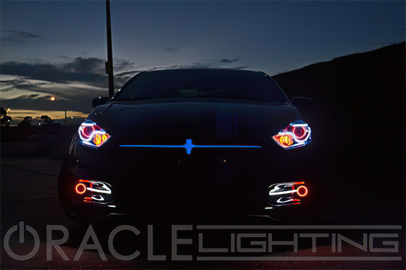 Oracle Dodge Dart 13-16 WP LED Projector Fog Halo Kit - White thumbnail 7