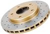 DBA Street Series X-Gold Disc Brake Rotors for 2010-2023 4RUNNER, GX460, 2011-2015 LAND CRUISER - DBA2736X Rotor, X-Gold, Vented, Cross-Drilled and Slotted Surface, Iron, Gold Painted, Toyota, Front, Each thumbnail 9