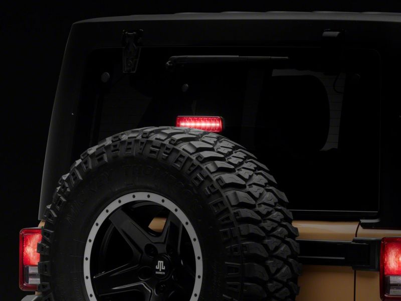Raxiom 07-18 Jeep Wrangler JK Axial Series Hyper Flash LED Third Brake Light- Smoked thumbnail 6