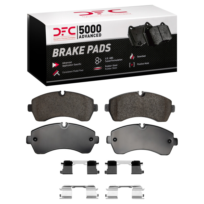 DFC 06-24 American Coach Patriot Rear/Front 5000 Advanced Low Metallic Brake Pads and Hardware Kit