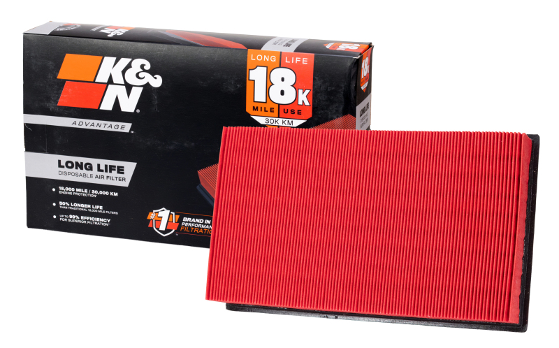 K&N Advantage Air Filter 18K Miles Ford Fusion/Mercury Milan L4-2.3L F/I 2006-2011 thumbnail 3