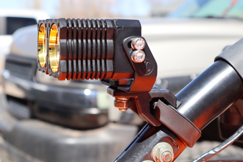 KC HiLiTES Universal 40 Deg. A-Pillar Tube Clamp Light Mount (1.5-2in. Diameter Bars) - Pair thumbnail 5