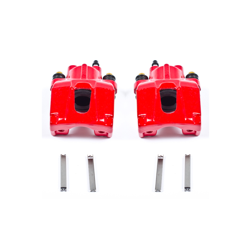 Power Stop 06-10 Jeep Commander Rear Red Calipers w/o Brackets - Pair
