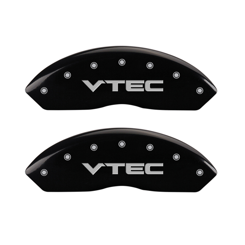 MGP 4 Caliper Covers Engraved Front & Rear Vtech Black finish silver ch thumbnail 5