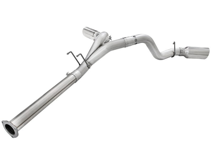 aFe Atlas Exhaust 4in DPF-Back Exhaust Aluminized Steel Polished Tip 11-14 ford Diesel Truck V8-6.7L thumbnail 8