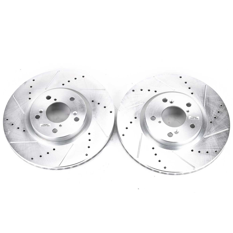Power Stop 07-13 Acura MDX Front Evolution Drilled & Slotted Rotors - Pair thumbnail 2