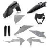 20-23 KTM 150-500 XCF-W/ XC-W-tpi/ EXC-tpi/ EXC-F Full Plastic Kit - Gray/Black