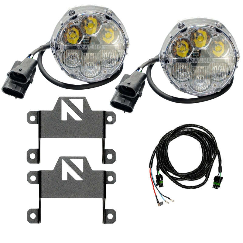 Nacho Lighting Ford Bronco Nacho SAE Only Plug N Play Fog Light Kit - White