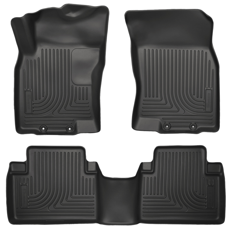 Husky Liners WeatherBeater 14 Nissan Rogue Front & Second Row Black Floor Liners thumbnail 7
