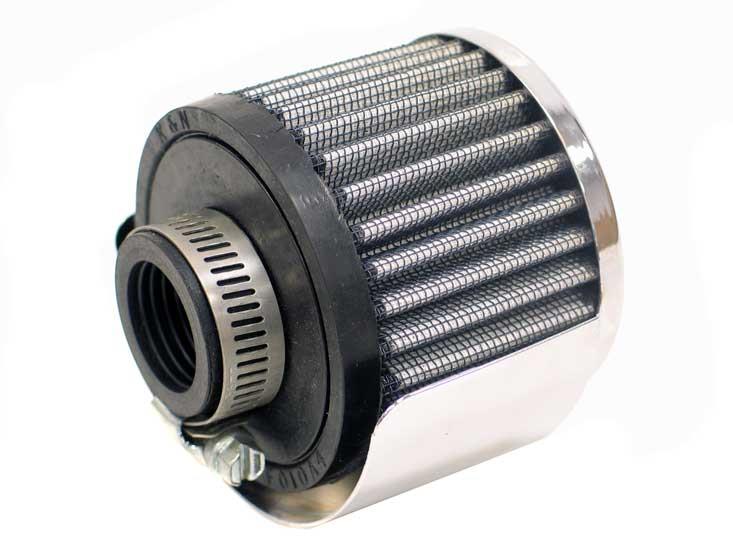 K&N 1in Flange ID x 3in OD x 2.5in Height Clamp On Crankcase Vent Filter thumbnail 2